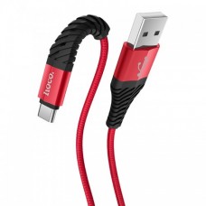 Кабель USB - TYPE-C HOCO X38 красный (1м)