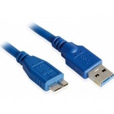 Кабель USB 3.0 Pro Gembird/Cablexpert CCP-mUSB3-AMBM-1, AM/microBM 9P, 30см, экран, синий, пакет