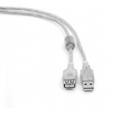 Кабель удлинитель USB2.0 Pro Cablexpert CCF-USB2-AMAF-TR-2M, AM/AF, 2м