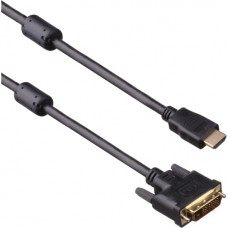 Кабель HDMI-DVI ExeGate EX-CC-HDMIM-DVIM-1.8 (19M/25M, dual link, 2 фильтра, 1,8м