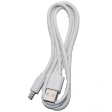 Кабель USB - micro USB (длинный коннектор) белый (1м)