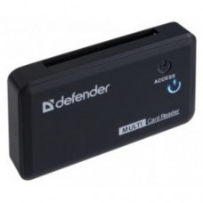 Кардридер Defender  OPTIMUS, до 4 типов карт одновременно + кабель USB 2.0 A(M) - MiniB (M) длина 1