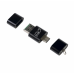 Купить Картридер  Type-C и USB подключение  слот microSD  ушко для подвески  цвет микс 2534291 в Щелково