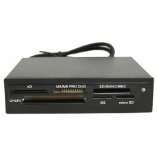 Устройство считывания USB 2.0 Card reader SD/SDHC/MMC/MS/microSD/xD/CF, 3.5 (черный) GR-116B
