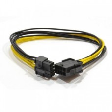 Удлинитель кабеля питания Cablexpert CC-PSU-84, PSI-Express 6+2pin m/PSI-Express 6+2pin, 30см