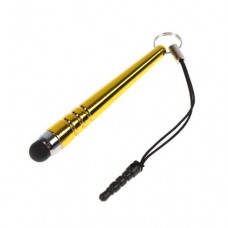 Стилус LuazON, Капля, для планшета и телефона, 6 см, тепловой, с креплением, жёлтый