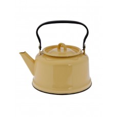 Чайник 3,5 л, эмалированная крышка, закатное дно, цвет бежевый