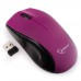 Купить Мышь беспроводная Gembird MUSW-320-P  2 4ГГц  фиолетовый  2 кнопки колесо-кнопка  1000 DPI в Щелково