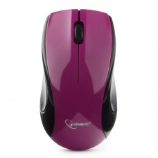 Мышь беспроводная Gembird MUSW-320-P, 2.4ГГц, фиолетовый, 2 кнопки+колесо-кнопка, 1000 DPI