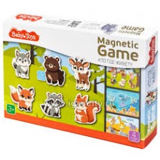 Игра магнитная. Кто где живет?