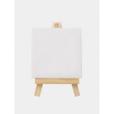 Мини мольберт с холстом 10*10см